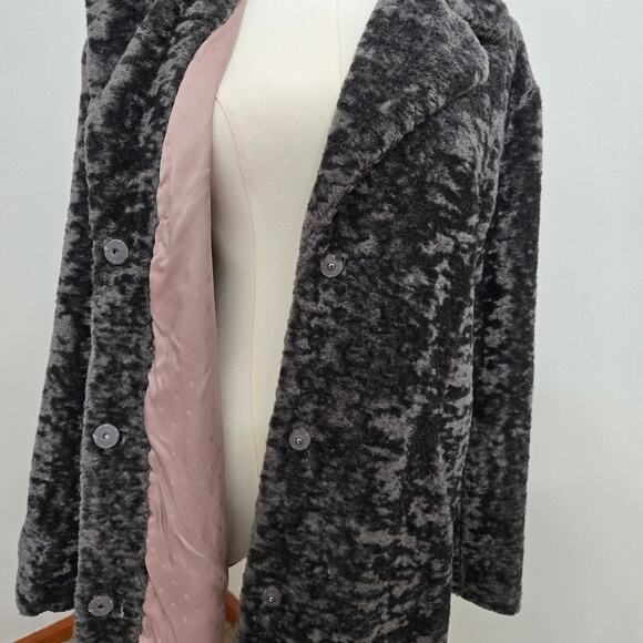 NWOT Rosemunde Madrid Faux Fur Coat Large ( EU 40) Gray Super Soft Cozy Warm - Picture 7 of 12